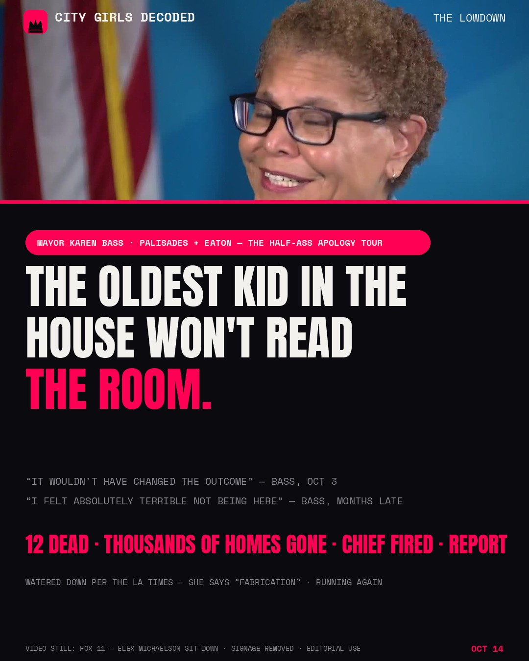 Keep Your Half-Ass Apology, Ma'am — Bass and the Oldest Kid in the House Who Won't Read the Room